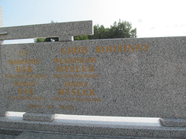 Ignacy Rak Dąbrowa Zielona - Grobonet - Wyszukiwarka osób pochowanych