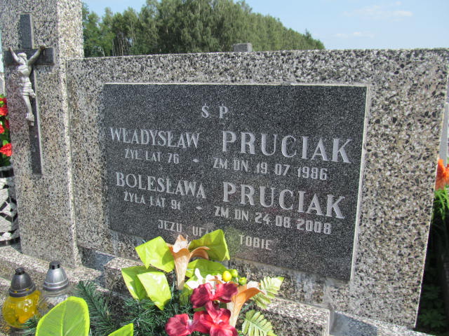 Grób Bolesława Pruciak