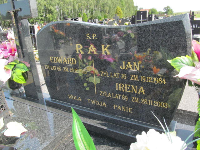 Edward Rak Dąbrowa Zielona - Grobonet - Wyszukiwarka osób pochowanych